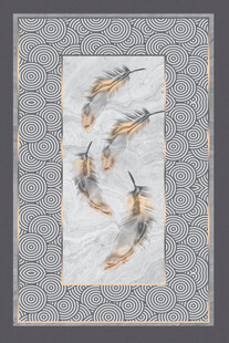 羽毛图案地毯设计图