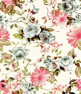 花卉图案背景 清新唯美