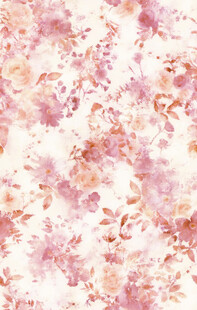 粉色花卉抽象水彩纹理图