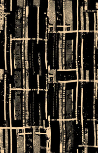 复古风几何线条纹理图案