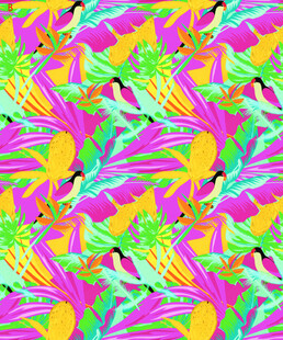 多彩花卉图案背景