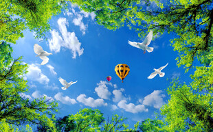 蓝天白云软膜天花