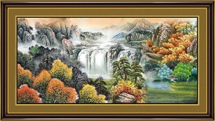 巨型山水画 