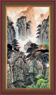 客厅山水画 