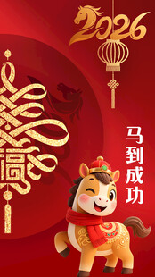 2026马年喜庆装饰图案