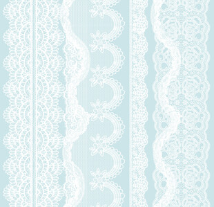 淡蓝色蕾丝花纹图案