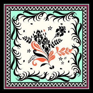 花卉图案装饰画