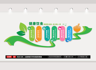 健康饮食文化墙
