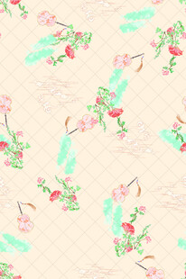 花卉图案背景纹理