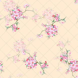 粉色花卉图案背景