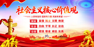 社会主义核心价值观宣传板