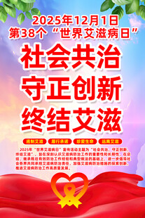 世界艾滋病日宣传海报