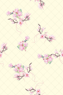 粉色桃花花卉图案背景