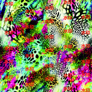 多彩豹纹图案纹理
