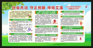 世界艾滋病日宣传栏