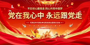 党支部主题党日展板