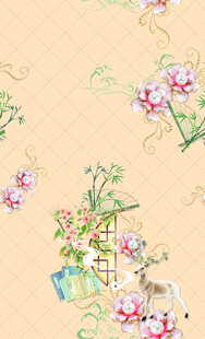 手绘花卉装饰图案