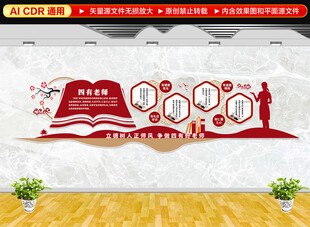 四有教师文化墙