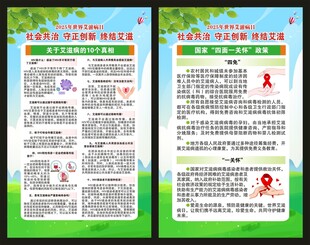 世界艾滋病日展板