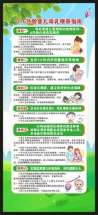 0至6月龄婴儿母乳喂养指南展架