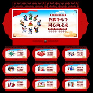 民族团结文化墙