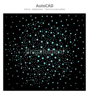 星点闪烁的黑色背景图案