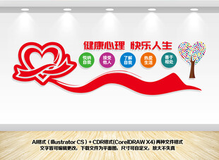 健康心理文化墙