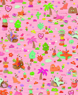 粉色橡皮泥娃娃