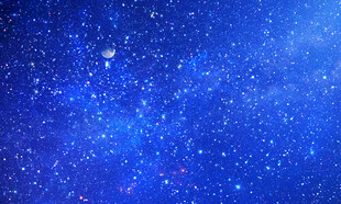 蓝色星空图