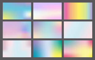 幻彩渐变背景色卡