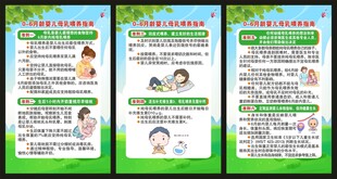 0至6月龄婴儿母乳喂养指南展板