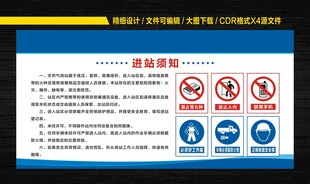 燃气进站须知牌