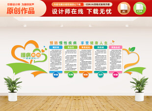 医院慢病防控文化墙