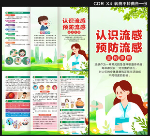 流感三折页
