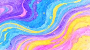 梦幻多彩流体艺术背景