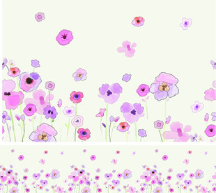 梦幻紫色花卉背景图