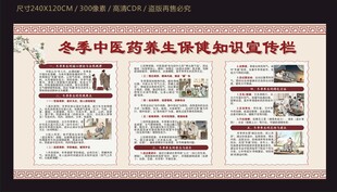冬季中医养生保健知识宣传栏