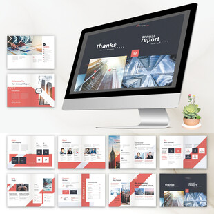 高端企业画册宣传册indd模板