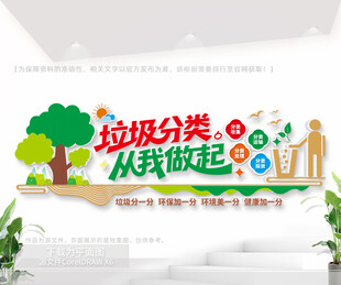 垃圾分类户外公益文化墙