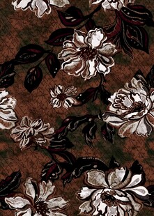 复古花卉图案布料