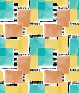 几何色块字母图案背景