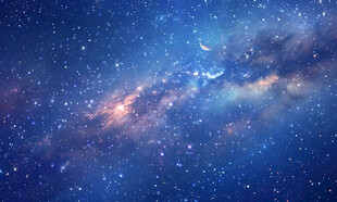 蓝色宇宙星空背景图素材