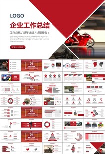 摩托车骑行极限运动动态PPT