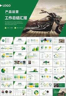 摩托车骑行极限运动动态PPT