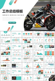 摩托车骑行极限运动动态PPT