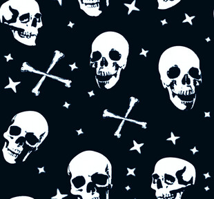骷髅星星图案背景