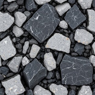 黑色碎石纹理特写