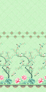 清新花卉边框图案设计