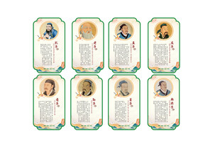 古代名人展板展示