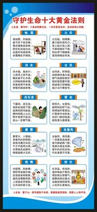 防灾减灾日展架